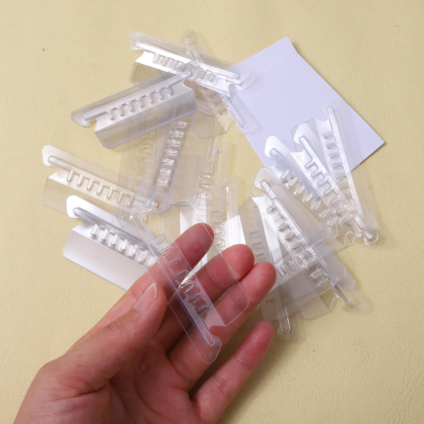 25 Pieces 3.5 Inch Clear Hanging Folder Tabs Hanging File Folder Tabs Clear Tabs for Hanging File Folders, V1189-LWWAL-20260401-05872