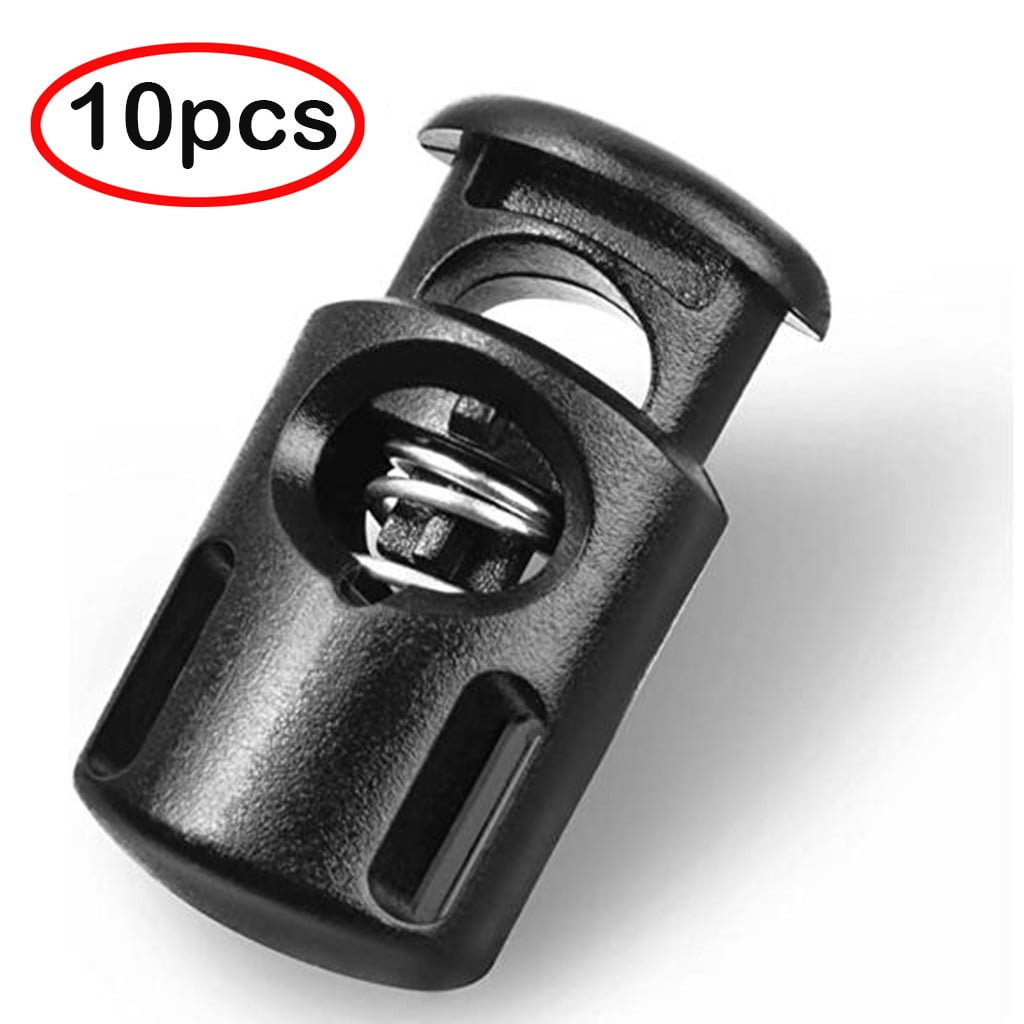 10 PCS Plastic Spring Cord Locks for Drawstring, Paracord Toggle Stopper Clasp Elastic Shoeslace Lock V1189-LWWAL-20260401-05880