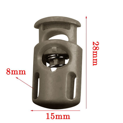 10 PCS Plastic Spring Cord Locks for Drawstring, Paracord Toggle Stopper Clasp Elastic Shoeslace Lock V1189-LWWAL-20260401-05883