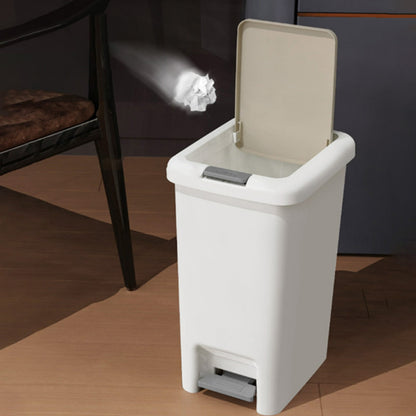 Step On Trash Can with Lid 8L Kitchen Bathroom Waste Bin Foot Pedal Stainless Steel Touchless Garbage Bin V1189-LWWAL-20260401-05891