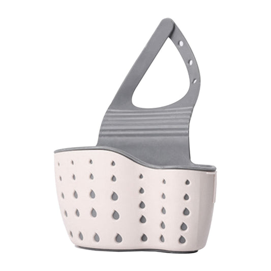 Kitchen Sink Caddy Sponge Holder, Silicone Plastic Soap Holder, Hanging Ajustable Strap Faucet Caddy with V1189-LWWAL-20260401-05902