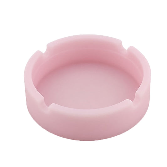 Glow in The Dark Silicone Ashtray Round Heat Resistant (230 degrees C) - Portable Non-Slip Smoking Tray for V1189-LWWAL-20260401-05910
