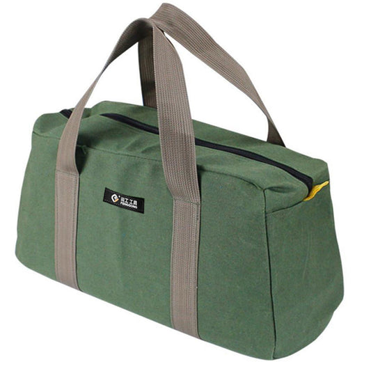 1 Pack Tool Bag for Men with Waterproof Hard Bottom,Mechanics Tool Bag,Heavy Duty Tool Bag Wide Mouth Tote V1189-LWWAL-20260401-05933