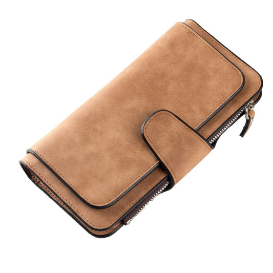Women's Wallets,Soft Leather Bifold Compact Card Holder Wallet for Women with Zipper, Blocking Leather Clutch V1189-LWWAL-20260401-05939
