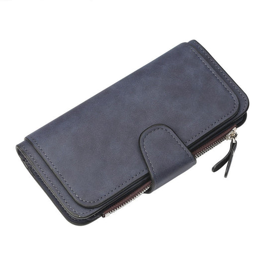 Women's Wallets,Soft Leather Bifold Compact Card Holder Wallet for Women with Zipper, Blocking Leather Clutch V1189-LWWAL-20260401-05941