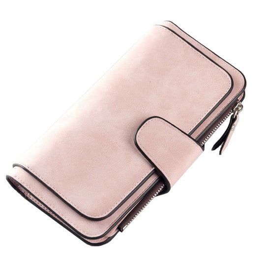 Women's Wallets,Soft Leather Bifold Compact Card Holder Wallet for Women with Zipper, Blocking Leather Clutch V1189-LWWAL-20260401-05944