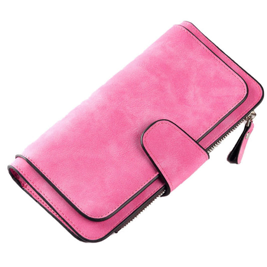 Women's Wallets,Soft Leather Bifold Compact Card Holder Wallet for Women with Zipper, Blocking Leather Clutch V1189-LWWAL-20260401-05945