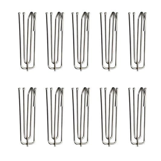 Stainless Steel Drapery Hook and Pin for Pleated Drapes,Heavy Duty 4 Prongs Pinch Pleat Clips Traverse V1189-LWWAL-20260401-05955