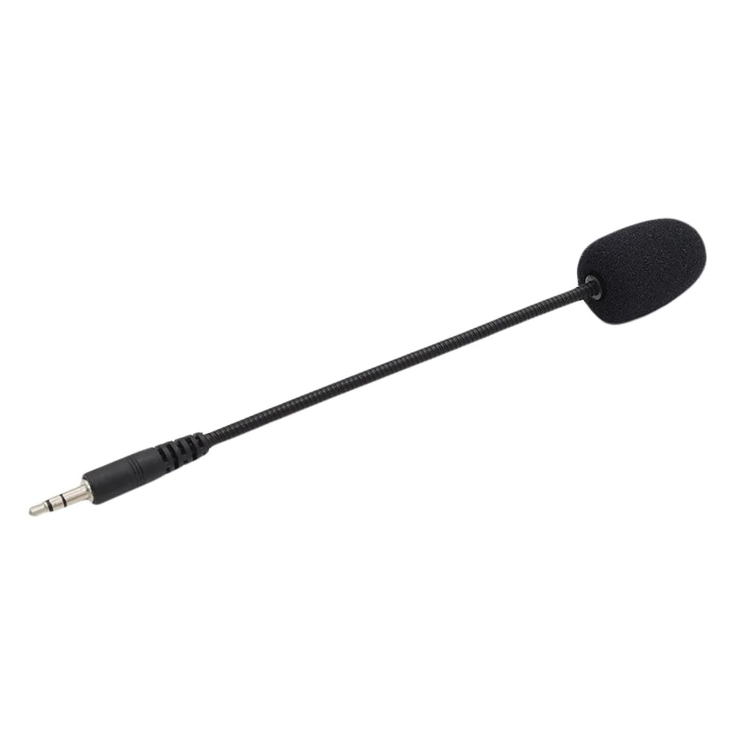 Headset Microphone 3.5mm Plug, Black Headset Microphone Adjustable 360 Degrees Bendable Jack Headphone V1189-LWWAL-20260401-05979