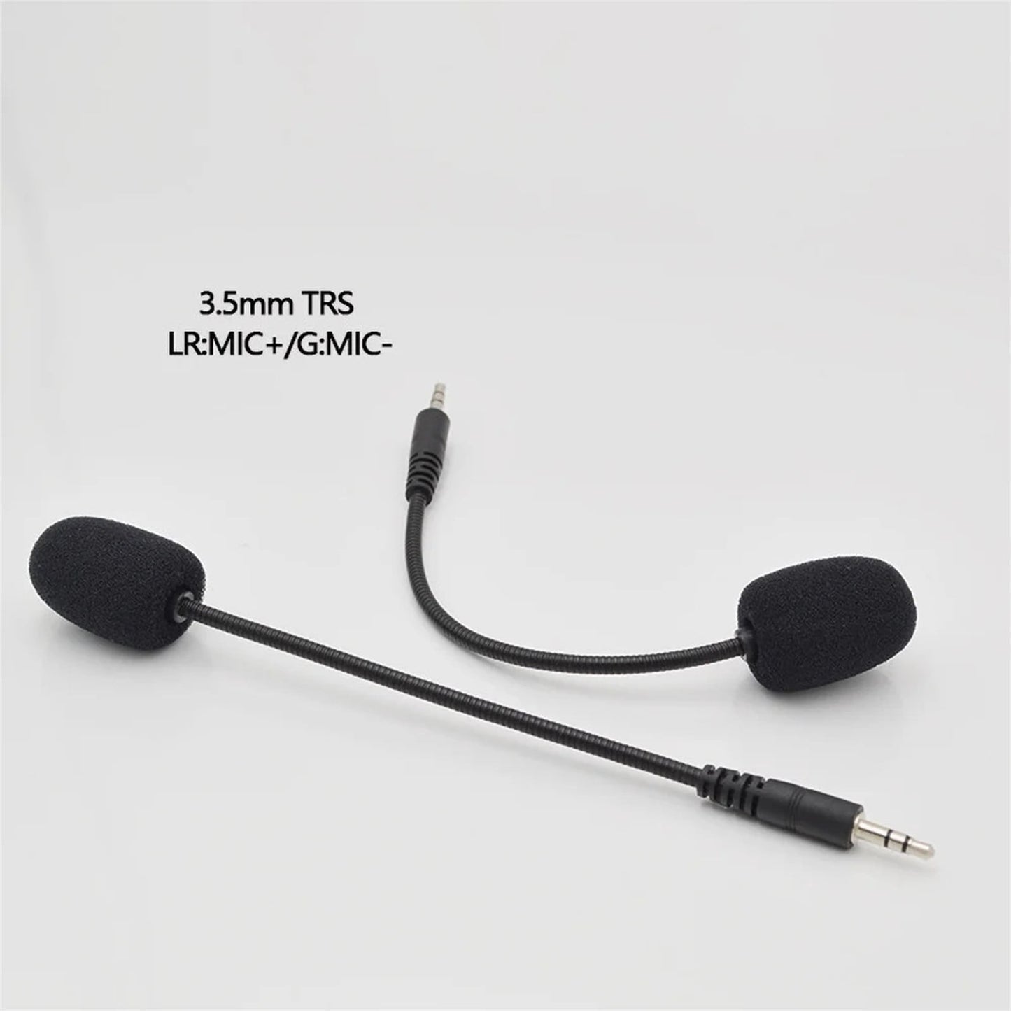 Headset Microphone 3.5mm Plug, Black Headset Microphone Adjustable 360 Degrees Bendable Jack Headphone V1189-LWWAL-20260401-05979