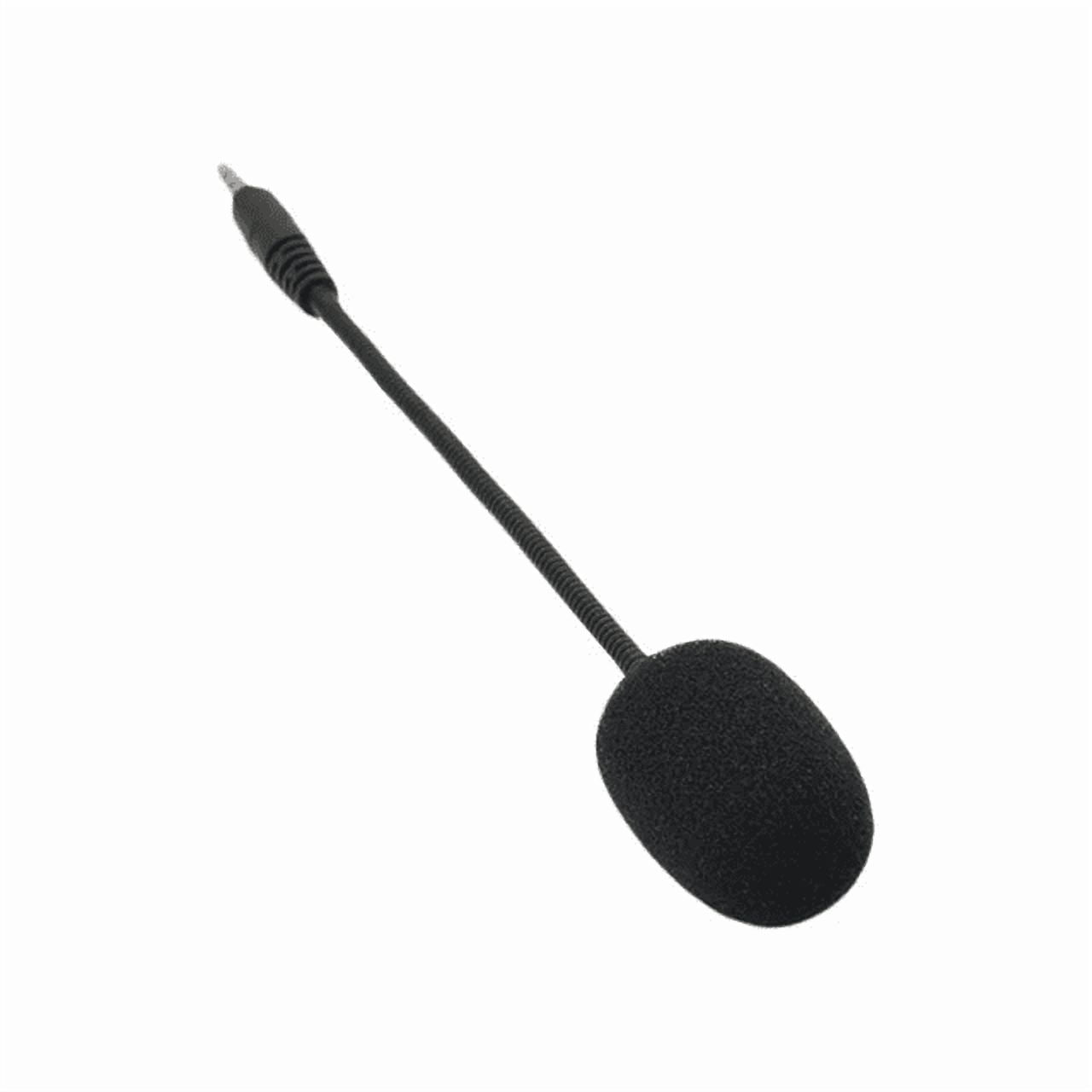 Headset Microphone 3.5mm Plug, Black Headset Microphone Adjustable 360 Degrees Bendable Jack Headphone V1189-LWWAL-20260401-05979