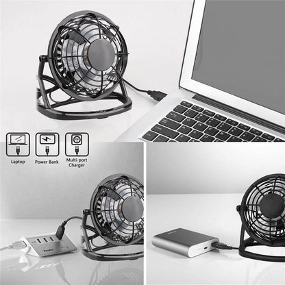 4 Inch USB Desk Fan Portable Mini Personal Cooling Fan for Office Dorm Computer Table Quiet Operation 3 Speed V1189-LWWAL-20260401-05984