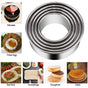 Biscuit Cookie Cutters Set, Stainless Steel Circle Round Cookie Biscuit Cutters in Graduated Sizes Shape V1189-LWWAL-20260401-05999