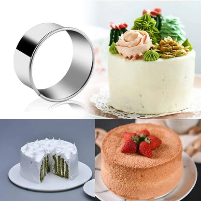 Biscuit Cookie Cutters Set, Stainless Steel Circle Round Cookie Biscuit Cutters in Graduated Sizes Shape V1189-LWWAL-20260401-05999