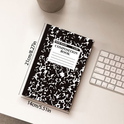1 Pcs 8 Pastel Colors Office Ruled Composition Books,Composition Notebook, Marble Cover Notepad Lined Cute V1189-LWWAL-20260401-06005