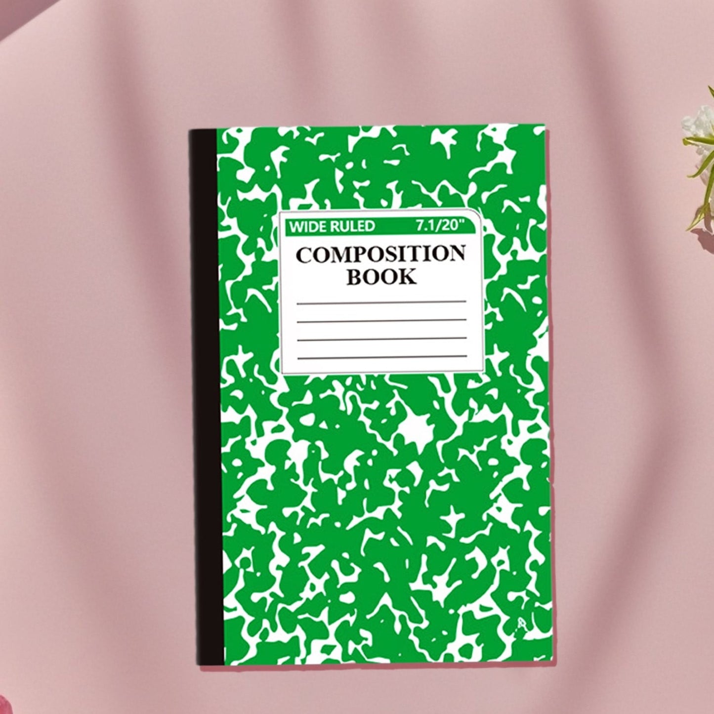 1 Pcs 8 Pastel Colors Office Ruled Composition Books,Composition Notebook, Marble Cover Notepad Lined Cute V1189-LWWAL-20260401-06005