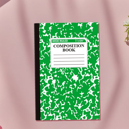 1 Pcs 8 Pastel Colors Office Ruled Composition Books,Composition Notebook, Marble Cover Notepad Lined Cute V1189-LWWAL-20260401-06005