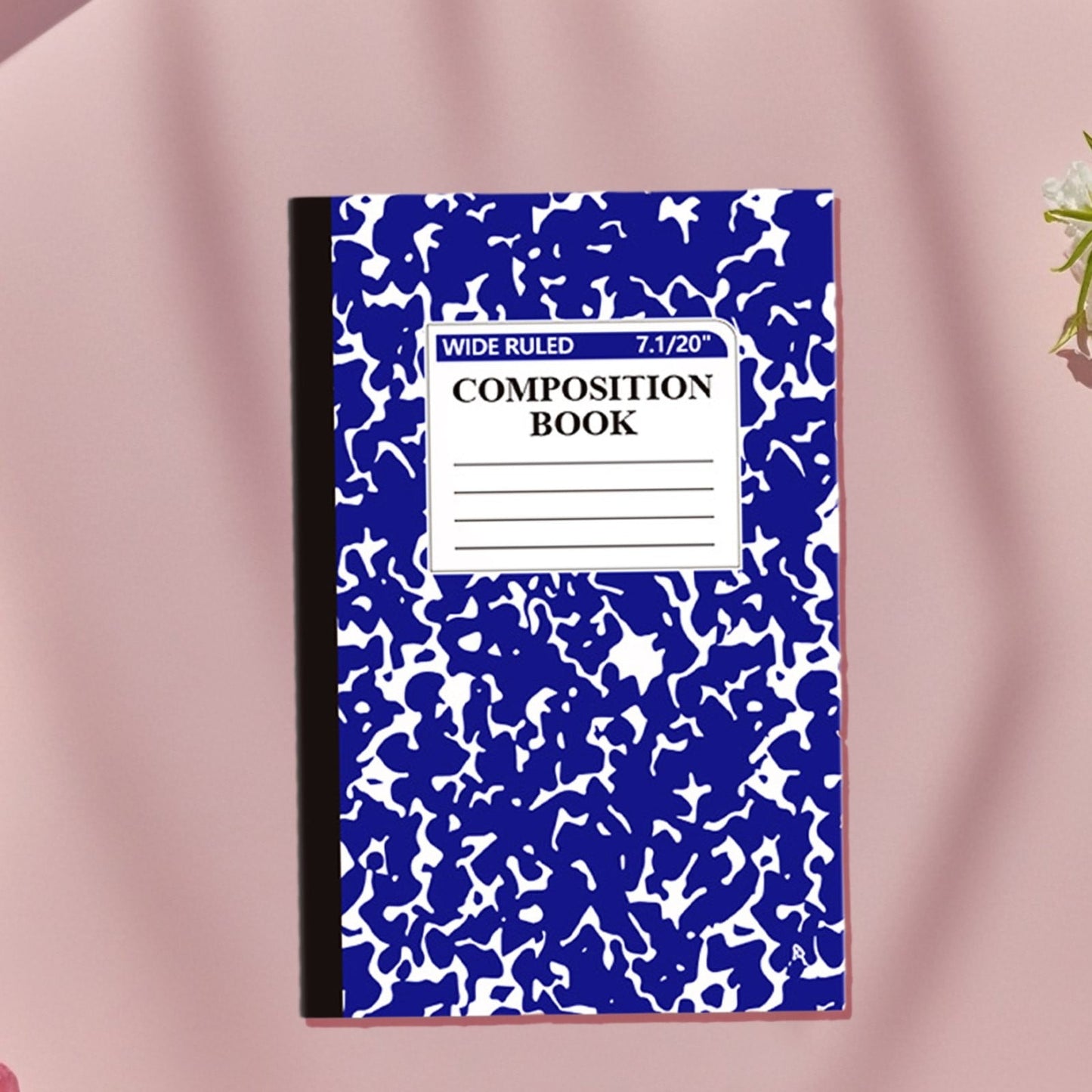 1 Pcs 8 Pastel Colors Office Ruled Composition Books,Composition Notebook, Marble Cover Notepad Lined Cute V1189-LWWAL-20260401-06005