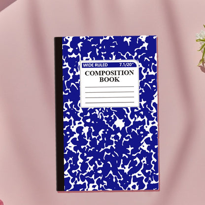 1 Pcs 8 Pastel Colors Office Ruled Composition Books,Composition Notebook, Marble Cover Notepad Lined Cute V1189-LWWAL-20260401-06005