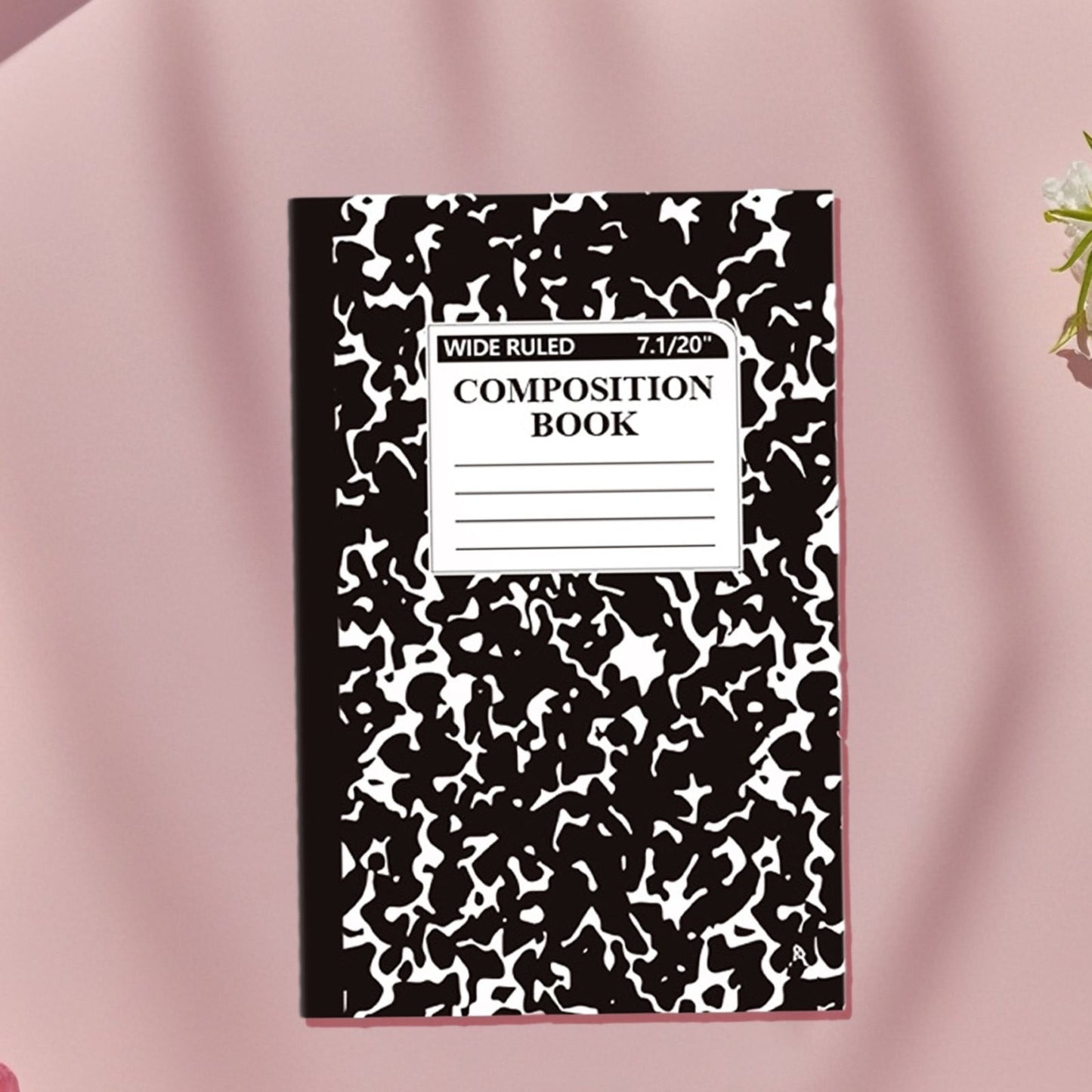 1 Pcs 8 Pastel Colors Office Ruled Composition Books,Composition Notebook, Marble Cover Notepad Lined Cute V1189-LWWAL-20260401-06005