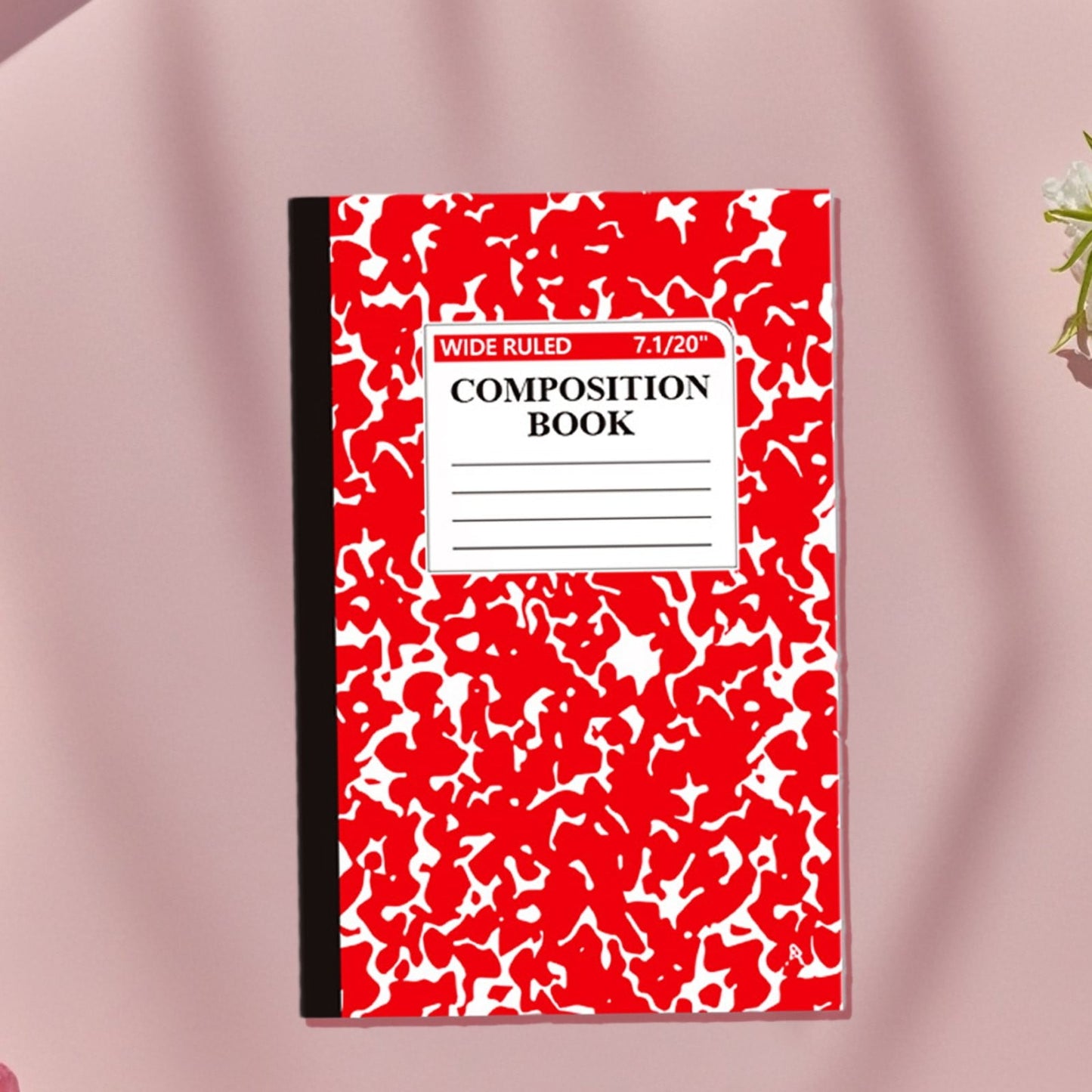 1 Pcs 8 Pastel Colors Office Ruled Composition Books,Composition Notebook, Marble Cover Notepad Lined Cute V1189-LWWAL-20260401-06005