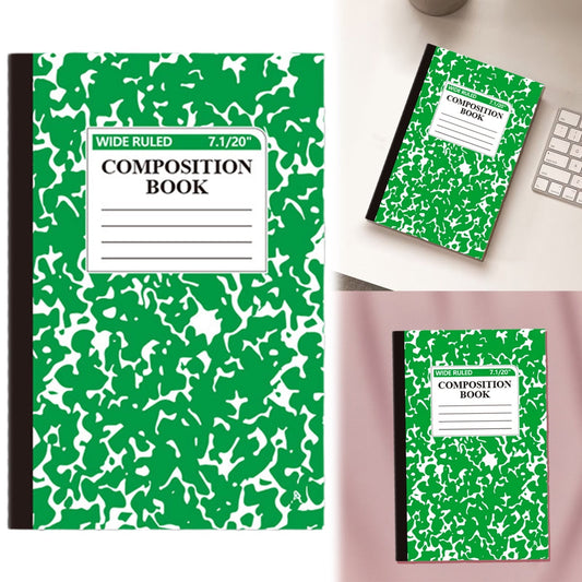 1 Pcs 8 Pastel Colors Office Ruled Composition Books,Composition Notebook, Marble Cover Notepad Lined Cute V1189-LWWAL-20260401-06007