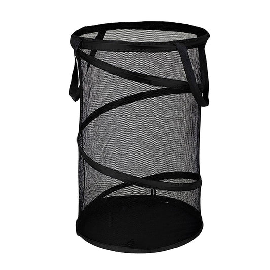Large Collapsible Laundry Basket, Heavy Duty Foldable Mesh Pop Up Hamper with Handles for Laundry Room, V1189-LWWAL-20260401-06012