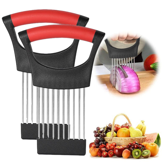 Onion Holder for Slicing Onion, Slice Holder Kitchen Chopper Assistant Tool, Vegetable Cutter with Protective V1189-LWWAL-20260401-06016