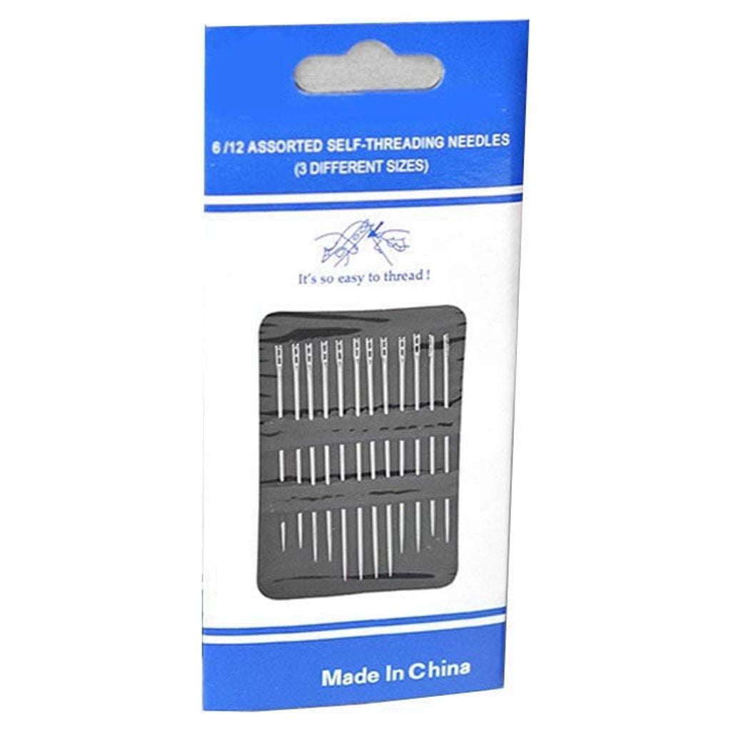 Large Eye Sharp Needles, Self Threading Needles for Hand Sewing, Easy to Thread Big Eye Sewing Needles, V1189-LWWAL-20260401-06043