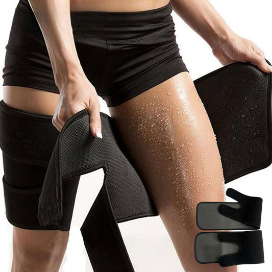 Compression Leg Bands for Sports,Sweat-Enhancing Thigh Guards for Running & Workouts,Adjustable Non-Slip V1189-LWWAL-20260401-06045