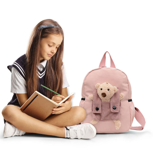 1 Pcs Travel Backpack,Cute Custom BookBag with Detachable Bear,Travel Backapck for Women/Men Casual Laptop V1189-LWWAL-20260401-06092