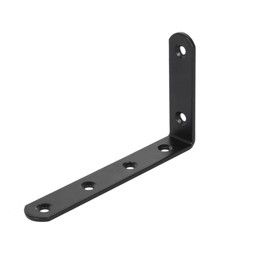 Black L Brackets for Wood, 4.92" x 2.95" Corner Bracket Heavy Duty L Corner Brace Metal Right Angle Brackets V1189-LWWAL-20260401-06122