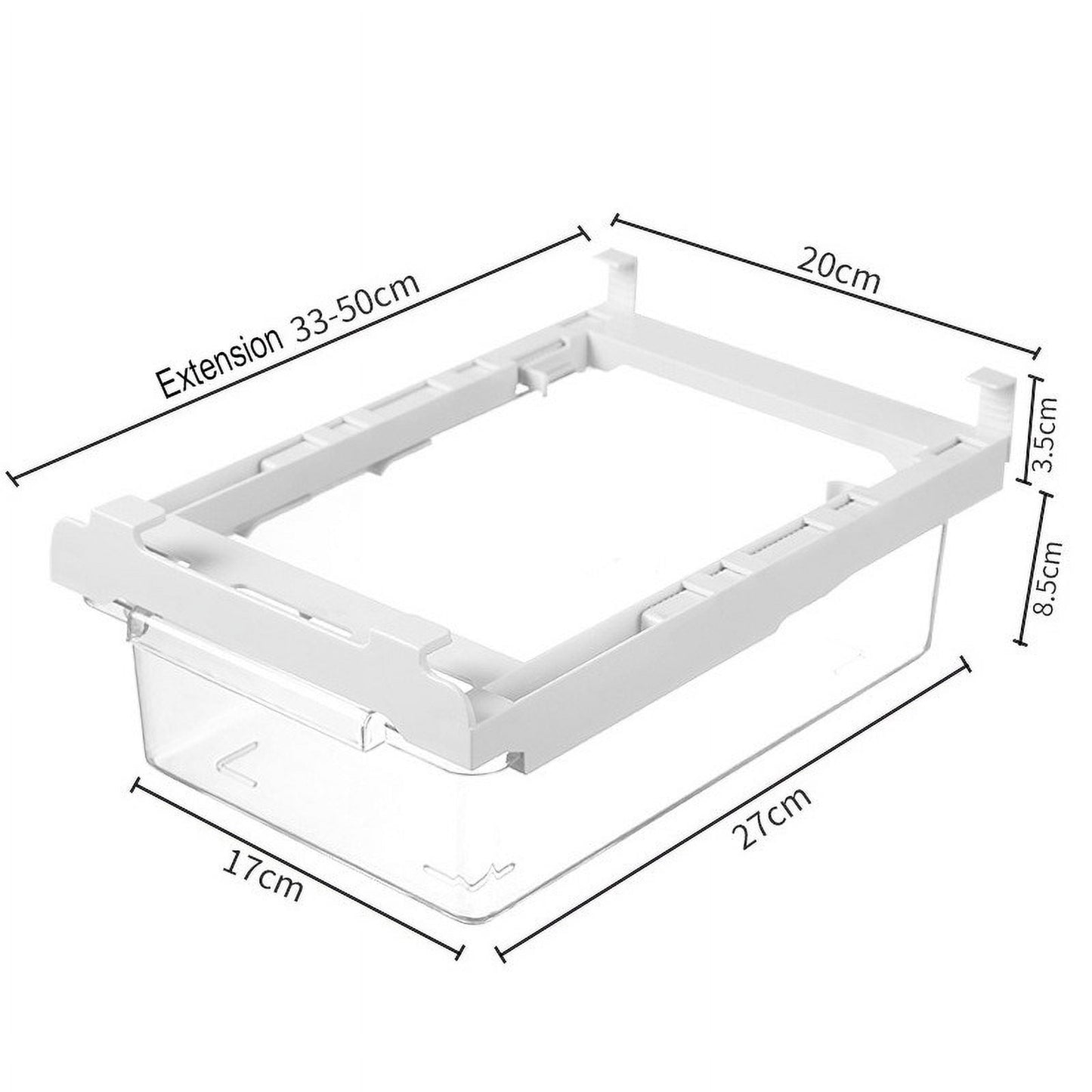 Refrigerator Pull Out Bin,Snap On Drawer Fridge Mate,Fridge Storage Box/Drawers/Rack, Refrigerator Bin Home V1189-LWWAL-20260401-06131