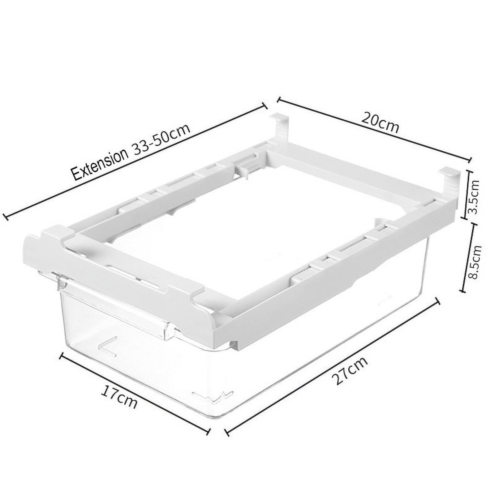 Refrigerator Pull Out Bin,Snap On Drawer Fridge Mate,Fridge Storage Box/Drawers/Rack, Refrigerator Bin Home V1189-LWWAL-20260401-06131