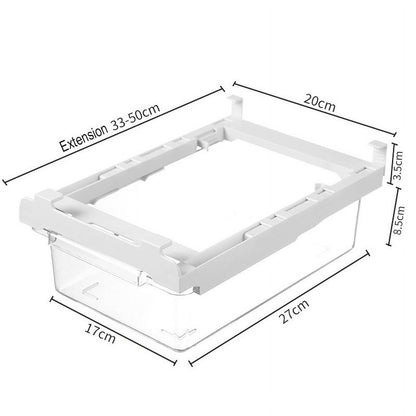 Refrigerator Pull Out Bin,Snap On Drawer Fridge Mate,Fridge Storage Box/Drawers/Rack, Refrigerator Bin Home V1189-LWWAL-20260401-06131