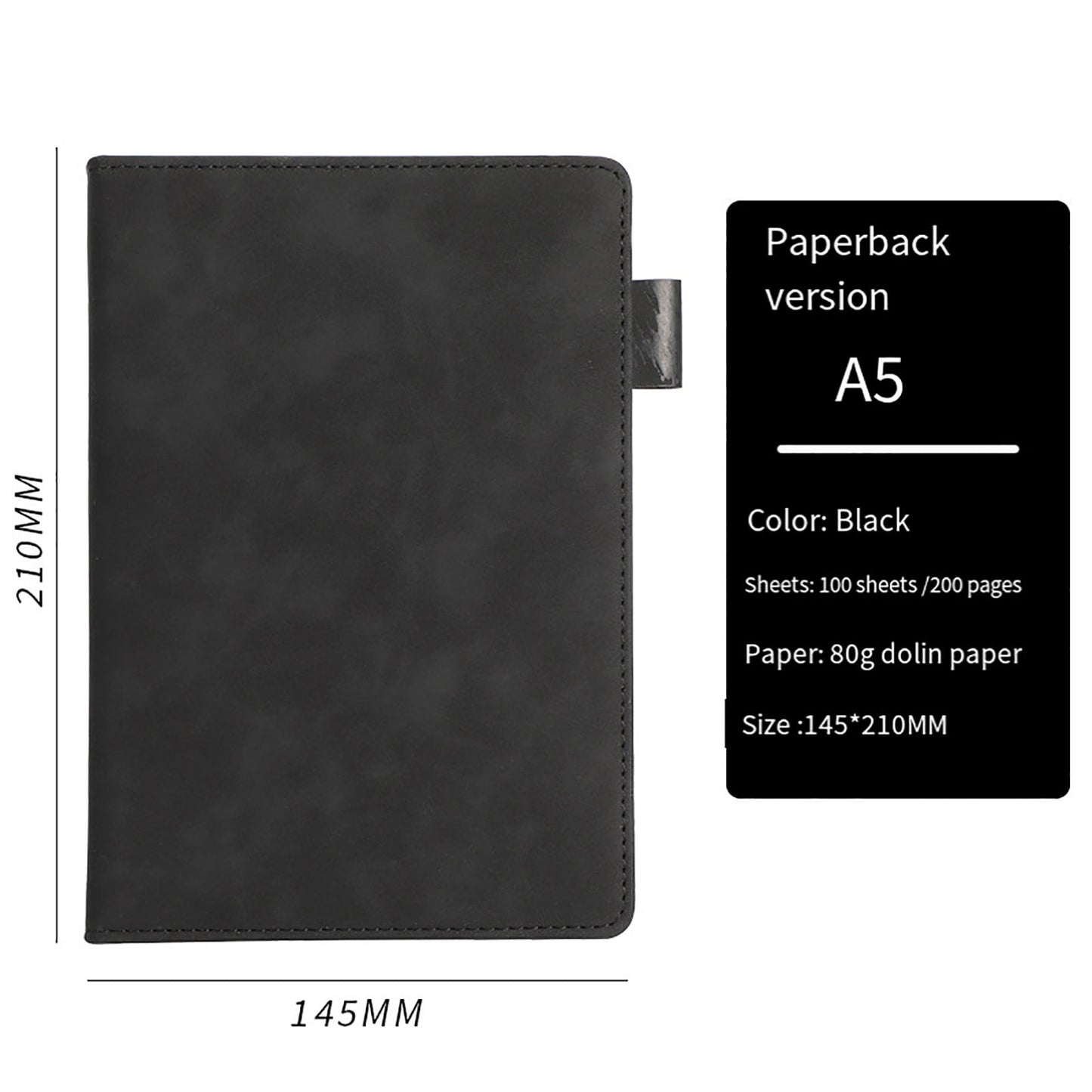 Journal Book Notebook,5.71x8.27",100 Sheets,200 Pages Blank Journal Notebook Thick Sketch Book Hardcover V1189-LWWAL-20260401-06133