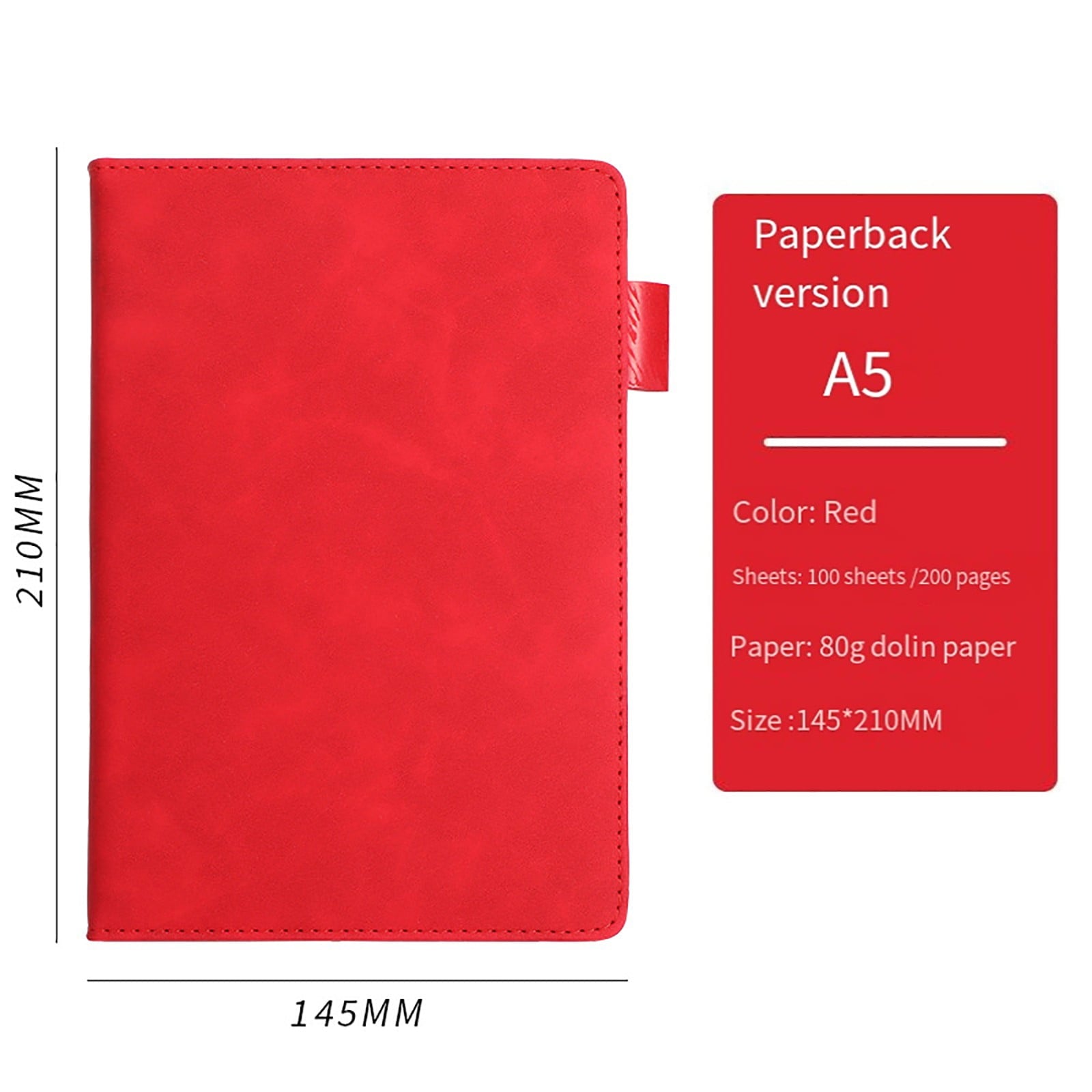 Journal Book Notebook,5.71x8.27",100 Sheets,200 Pages Blank Journal Notebook Thick Sketch Book Hardcover V1189-LWWAL-20260401-06133