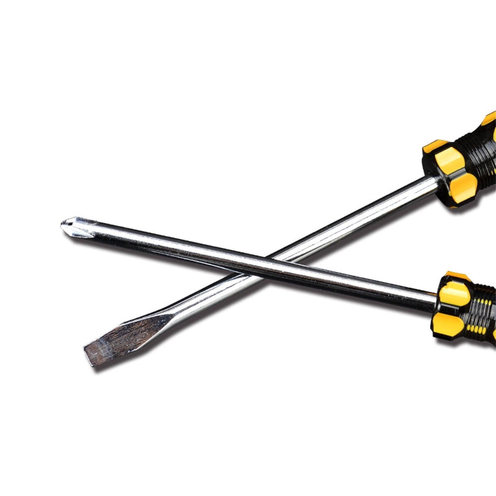 Metric Steel Flathead Screwdriver with PVC Handle,Single-Use Hardware Tool,3.3" Durable Flat-Tip Screwdriver V1189-LWWAL-20260401-06142
