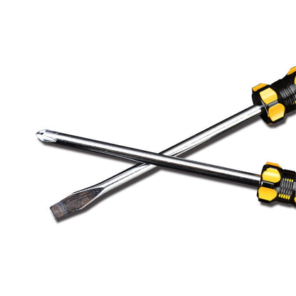 Metric Steel Flathead Screwdriver with PVC Handle,Single-Use Hardware Tool,3.3" Durable Flat-Tip Screwdriver V1189-LWWAL-20260401-06142