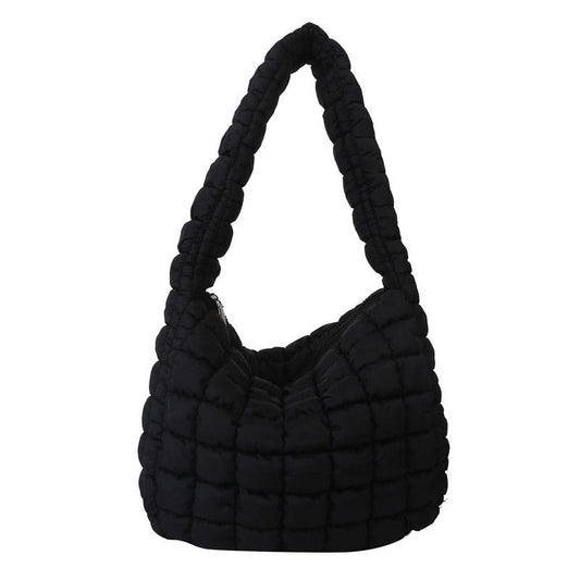 Puffer Tote Bag for Women, Quilted Crossbody Bubble Shoulder Bag, Soft Cloud Lightweight Puffy Handbag, V1189-LWWAL-20260401-06160