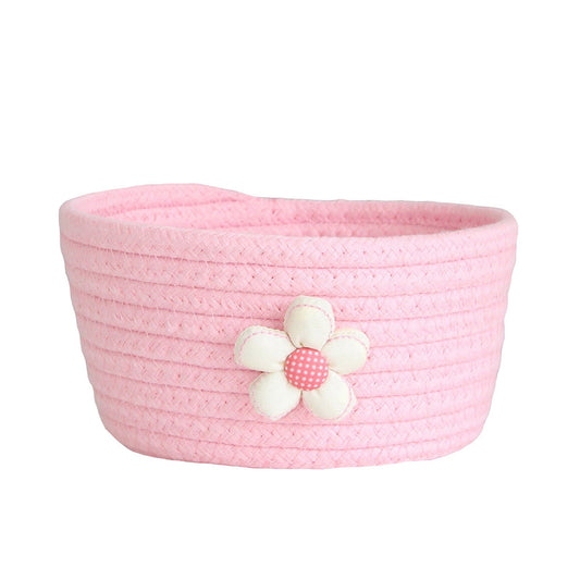 Small Woven Storage Baskets ,Cotton Rope Woven Rattan Baskets,Shelf Toy Basket,Closet Organizer Bins,Small V1189-LWWAL-20260401-06168