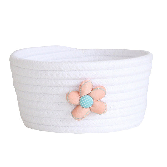 Small Woven Storage Baskets ,Cotton Rope Woven Rattan Baskets,Shelf Toy Basket,Closet Organizer Bins,Small V1189-LWWAL-20260401-06169