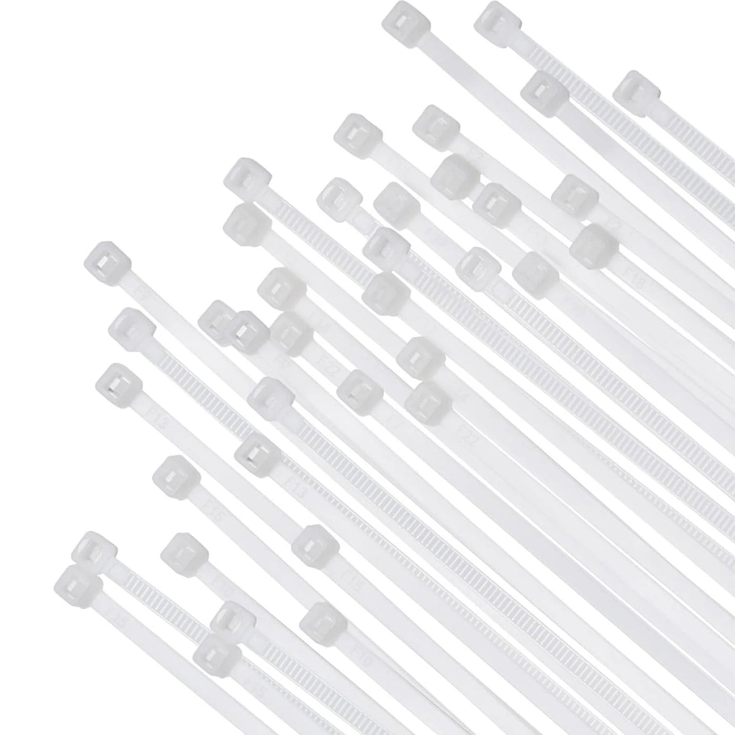 Cable Zip Ties,100 Pack White One Sizes 12 Inch Length,Nylon Universal Cable Tie,Multi-Purpose Self-Locking V1189-LWWAL-20260401-06176