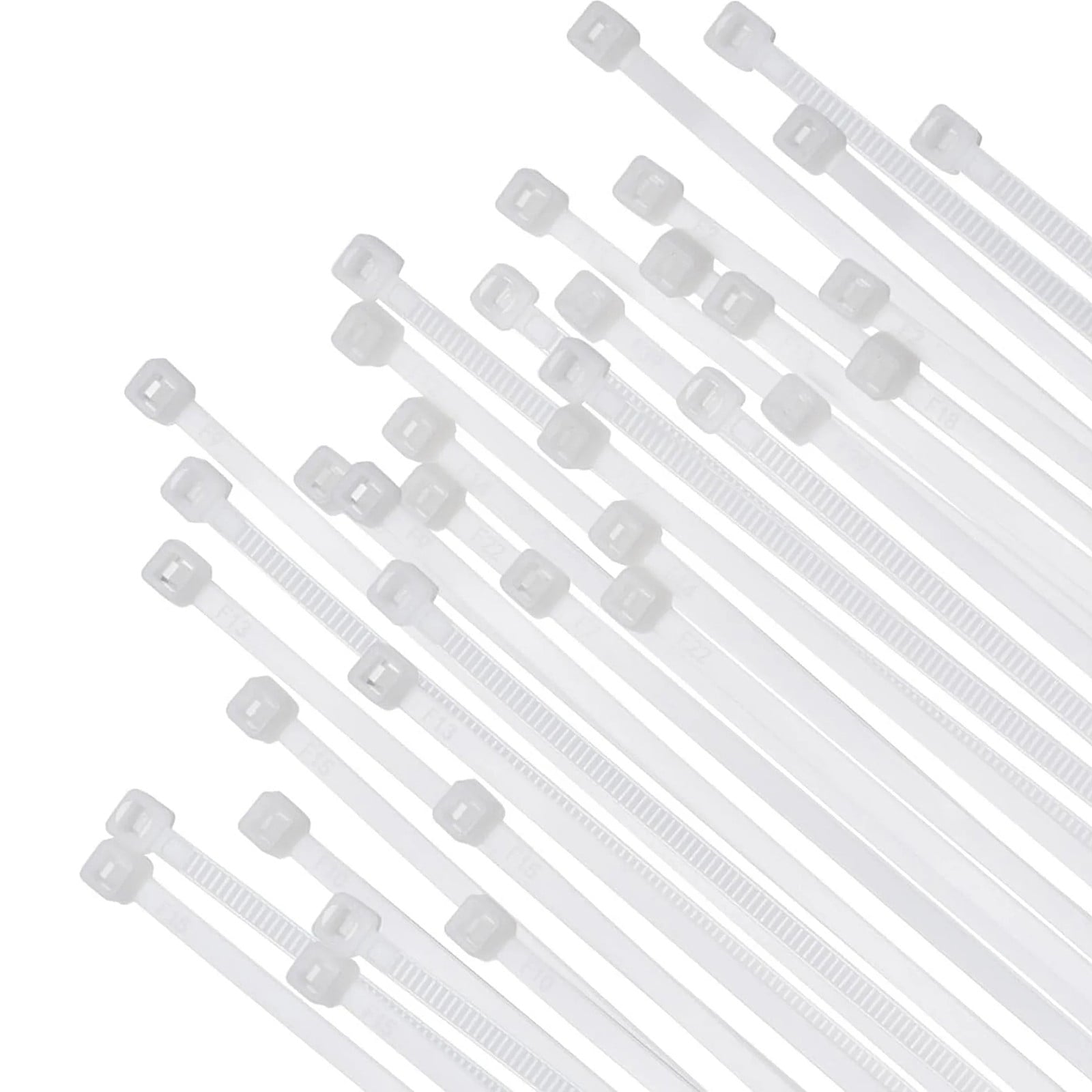 Cable Zip Ties,100 Pack White One Sizes 12 Inch Length,Nylon Universal Cable Tie,Multi-Purpose Self-Locking V1189-LWWAL-20260401-06176