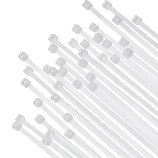 Cable Zip Ties,100 Pack White One Sizes 12 Inch Length,Nylon Universal Cable Tie,Multi-Purpose Self-Locking V1189-LWWAL-20260401-06176