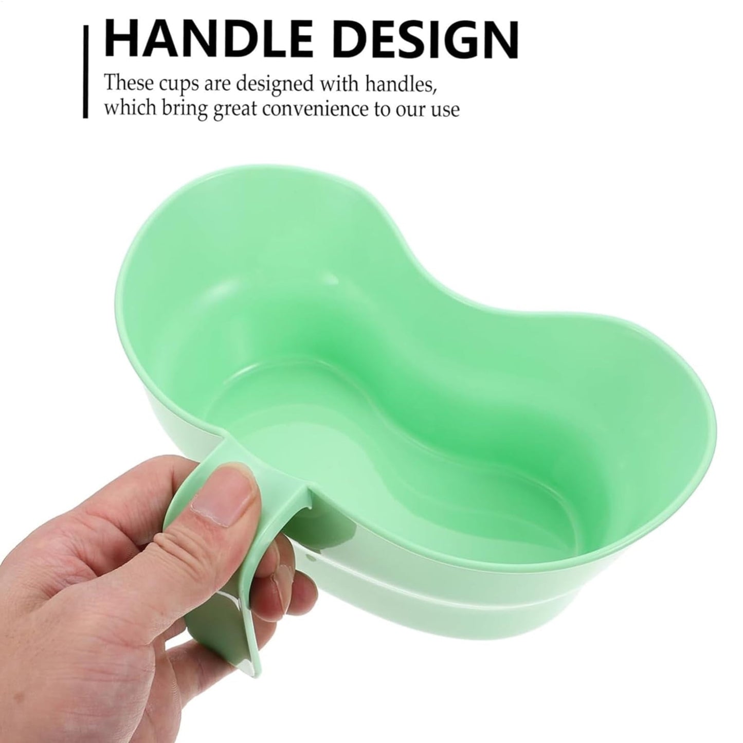 Plastic Basin Emesis Basin, 900ml Spit Cup, Plastic Bowl, Large Opening Puke Bucket with Hanging Handle for V1189-LWWAL-20260401-06178