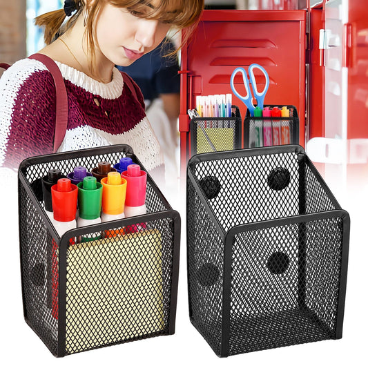 Magnetic Pencil Holder, Magnets Marker Holder, Mesh Storage Basket Organizer with Extra Strong Magnet, Mesh V1189-LWWAL-20260401-06180