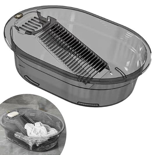 Portable Washboard, All-in-One Laundry Basin Set, Heavy-Duty Wash Board for Hand Washing Clothes, Built-in V1189-LWWAL-20260401-06189