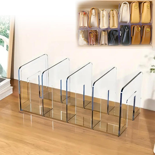 Acrylic File Sorter, Clear Handbag Holder Acrylic Desk Organizer, Sturdy Desktop Files Organizer Files Folder V1189-LWWAL-20260401-06197