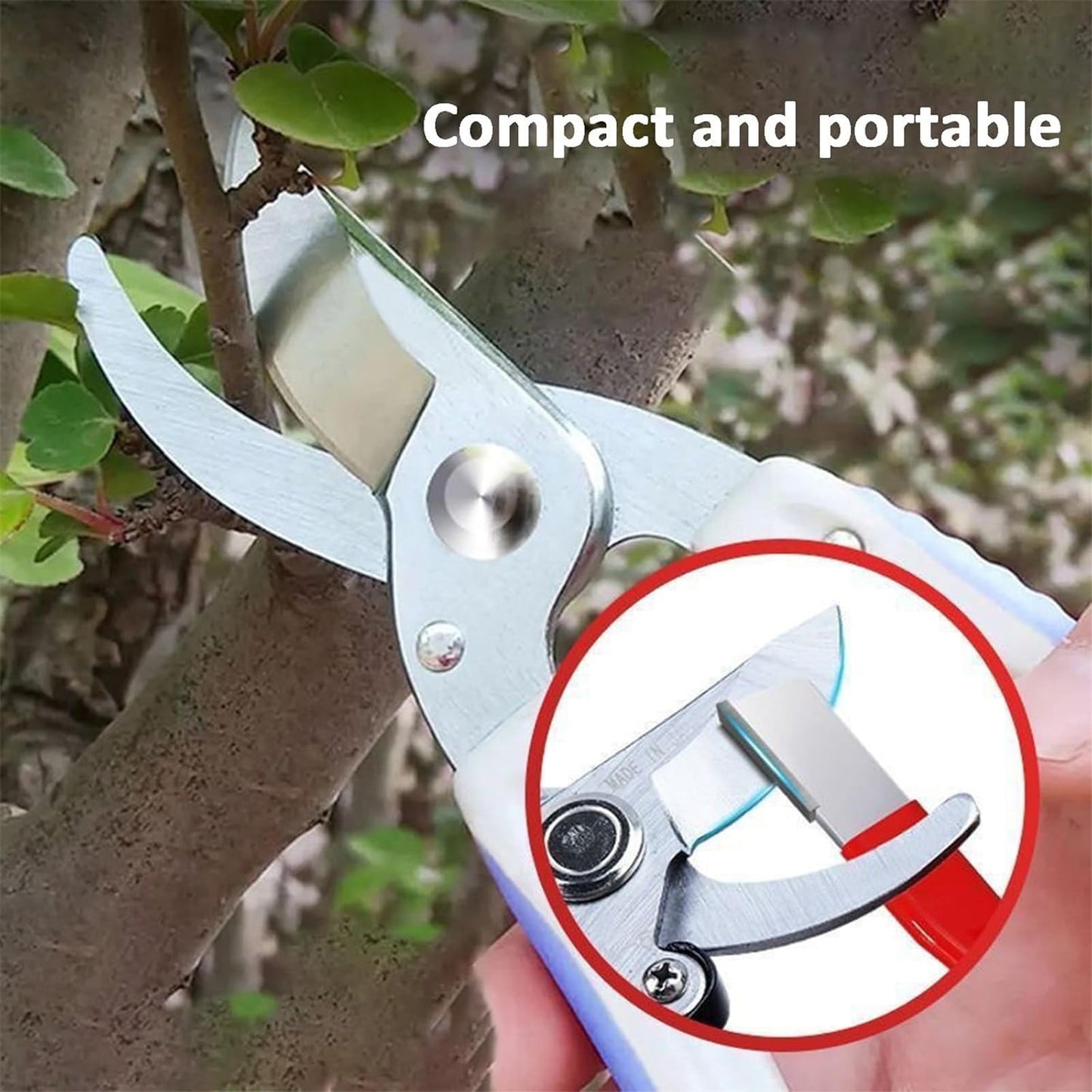 Portable Garden Tool Sharpener, Heavy Duty Knife Sharpener Pocket Blade, Sharpening Tool for Keeps Pruners V1189-LWWAL-20260401-06206